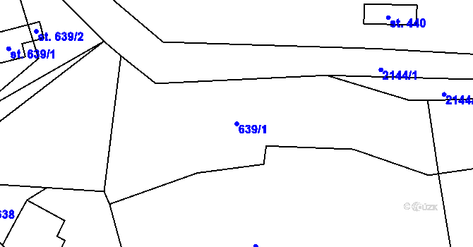 Parcela st. 639/1 v KÚ Roztoky u Jilemnice, Katastrální mapa