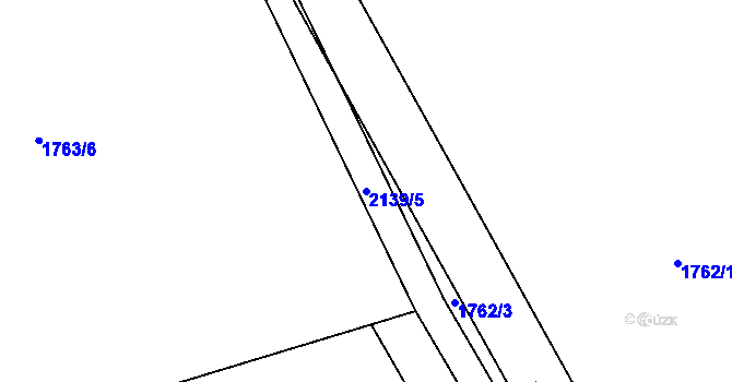 Parcela st. 2139/5 v KÚ Roztoky u Jilemnice, Katastrální mapa