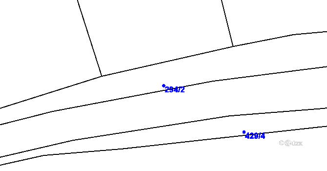 Parcela st. 294/2 v KÚ Podlužany, Katastrální mapa