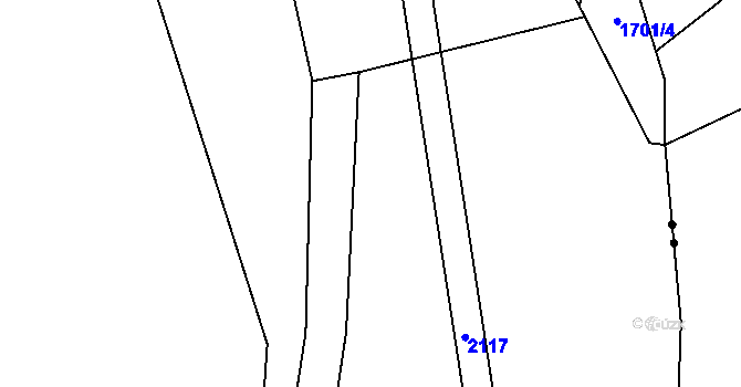 Parcela st. 300/41 v KÚ Rožmitál na Šumavě, Katastrální mapa