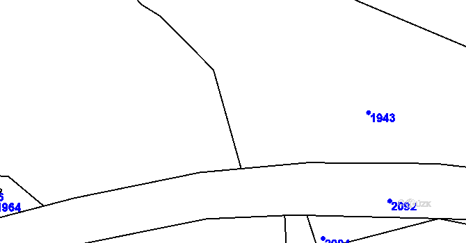 Parcela st. 692/13 v KÚ Rožmitál na Šumavě, Katastrální mapa