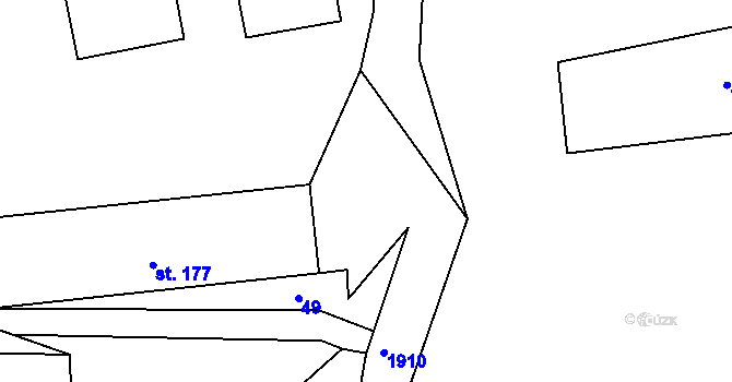Parcela st. 233 v KÚ Rožmitál na Šumavě, Katastrální mapa