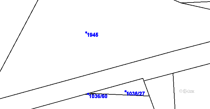 Parcela st. 692/2 v KÚ Rožmitál na Šumavě, Katastrální mapa