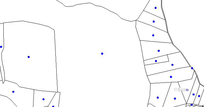 Parcela st. 172 v KÚ Koryta u Hněvanova, Katastrální mapa