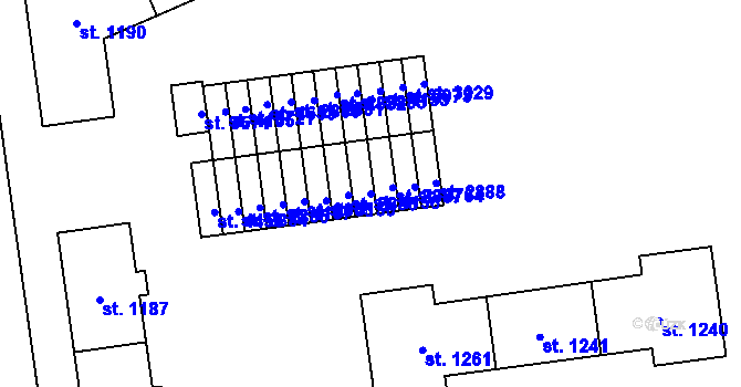 Parcela st. 4156 v KÚ Rožnov pod Radhoštěm, Katastrální mapa