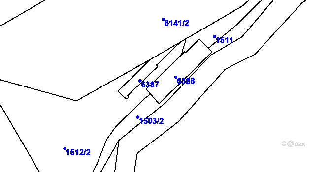 Parcela st. 4312 v KÚ Rožnov pod Radhoštěm, Katastrální mapa