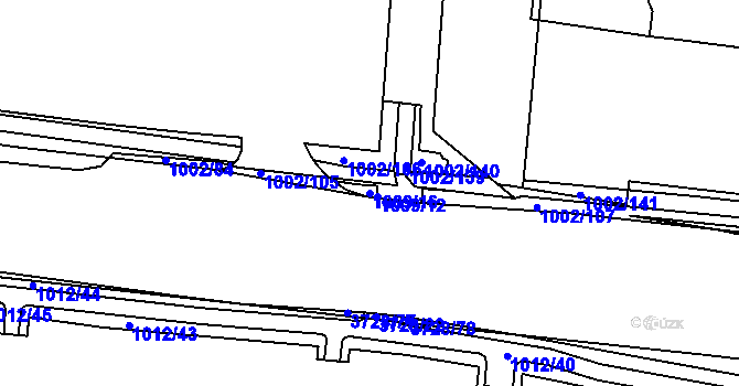 Parcela st. 1009/16 v KÚ Rožnov pod Radhoštěm, Katastrální mapa