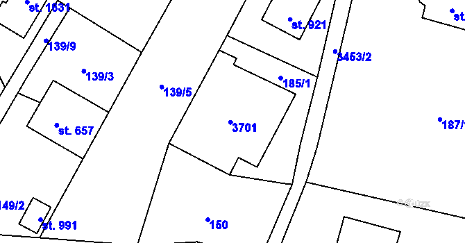 Parcela st. 44 v KÚ Rtyně v Podkrkonoší, Katastrální mapa