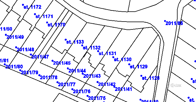 Parcela st. 1131 v KÚ Rtyně v Podkrkonoší, Katastrální mapa