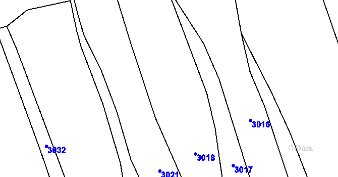 Parcela st. 224/1 v KÚ Ruda u Velkého Meziříčí, Katastrální mapa