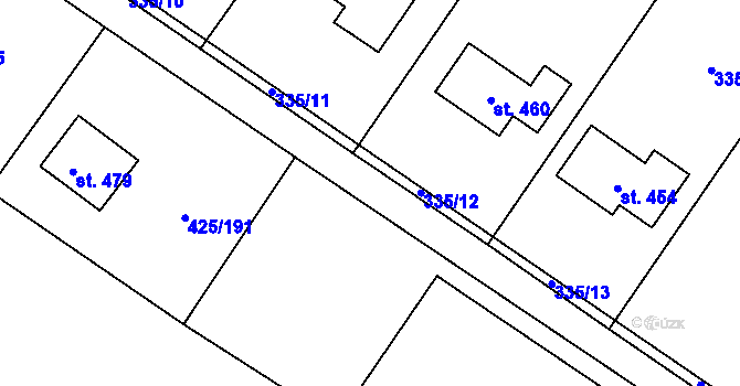 Parcela st. 753/6 v KÚ Ruda nad Moravou, Katastrální mapa