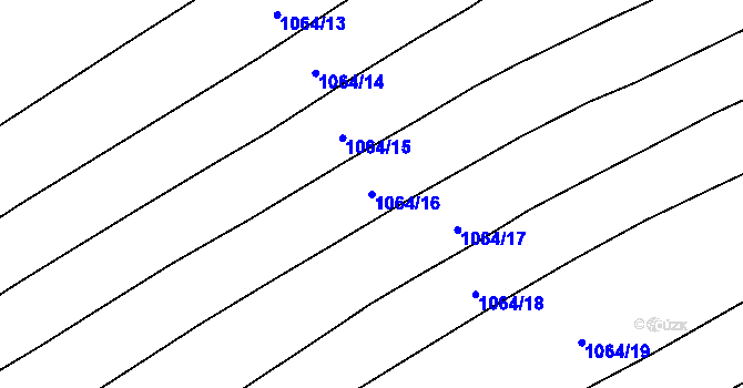 Parcela st. 1064/16 v KÚ Rudice u Blanska, Katastrální mapa