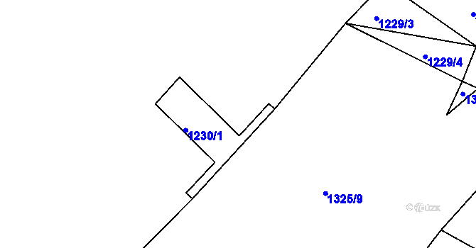 Parcela st. 1325/6 v KÚ Hroznatín, Katastrální mapa