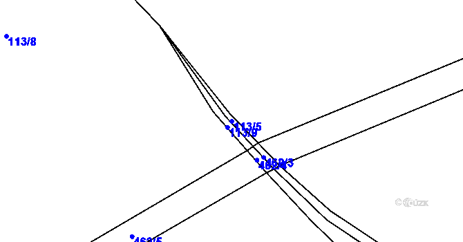 Parcela st. 113/5 v KÚ Dolní Rudná, Katastrální mapa