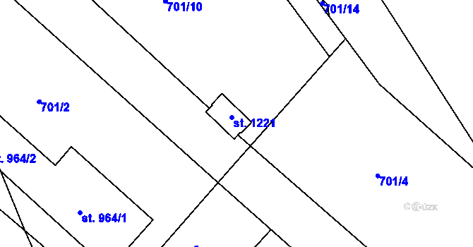 Parcela st. 769 v KÚ Rudník, Katastrální mapa