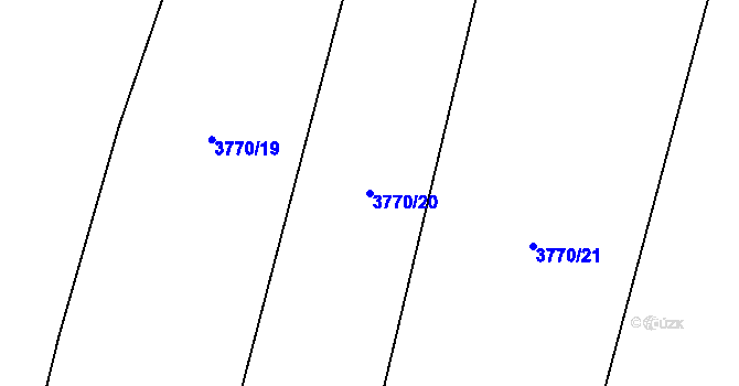 Parcela st. 3770/20 v KÚ Jivno, Katastrální mapa