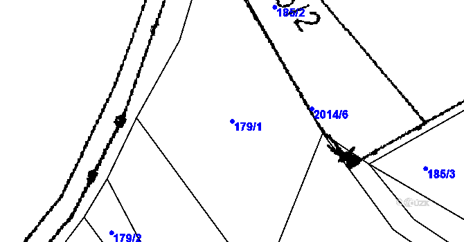 Parcela st. 179/1 v KÚ Rybná nad Zdobnicí, Katastrální mapa
