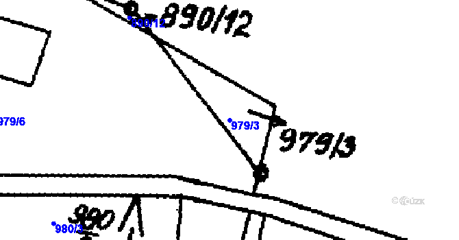 Parcela st. 979/3 v KÚ Rybná nad Zdobnicí, Katastrální mapa