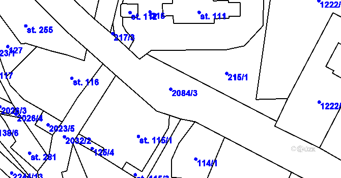 Parcela st. 2084/3 v KÚ Rybná nad Zdobnicí, Katastrální mapa
