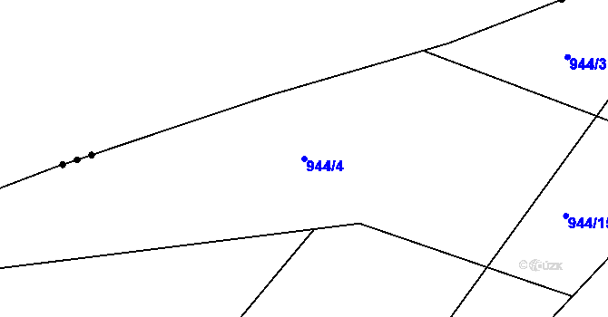Parcela st. 944/4 v KÚ Rybnice u Kaznějova, Katastrální mapa