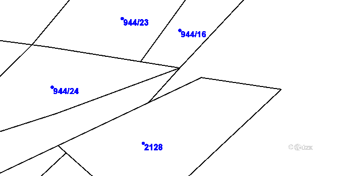 Parcela st. 944/20 v KÚ Rybnice u Kaznějova, Katastrální mapa