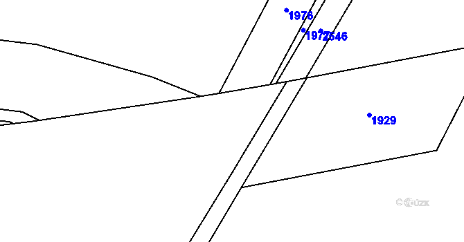 Parcela st. 1016/41 v KÚ Rybnice u Kaznějova, Katastrální mapa