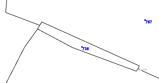 Parcela st. 785 v KÚ Novosedly u Rybníku, Katastrální mapa