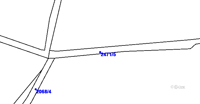 Parcela st. 2471/5 v KÚ Tichá, Katastrální mapa