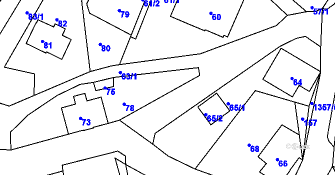 Parcela st. 78 v KÚ Rychnov u Jablonce nad Nisou, Katastrální mapa