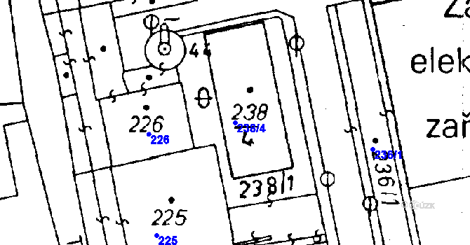 Parcela st. 238/4 v KÚ Rychnov u Jablonce nad Nisou, Katastrální mapa