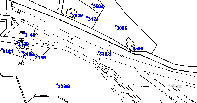 Parcela st. 330/1 v KÚ Rychnov u Jablonce nad Nisou, Katastrální mapa