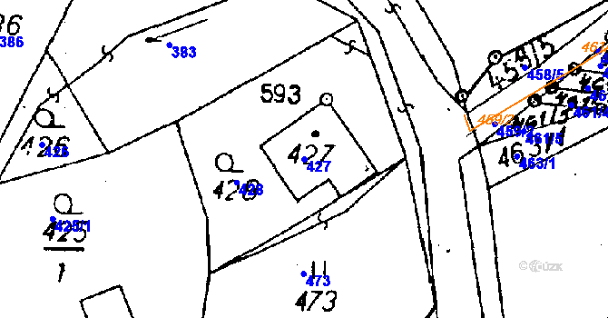 Parcela st. 427 v KÚ Rychnov u Jablonce nad Nisou, Katastrální mapa