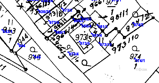 Parcela st. 973/5 v KÚ Rychnov u Jablonce nad Nisou, Katastrální mapa