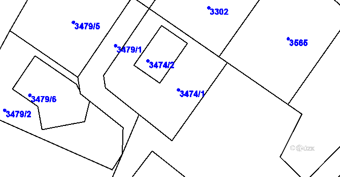Parcela st. 2650/21 v KÚ Rychnov u Jablonce nad Nisou, Katastrální mapa