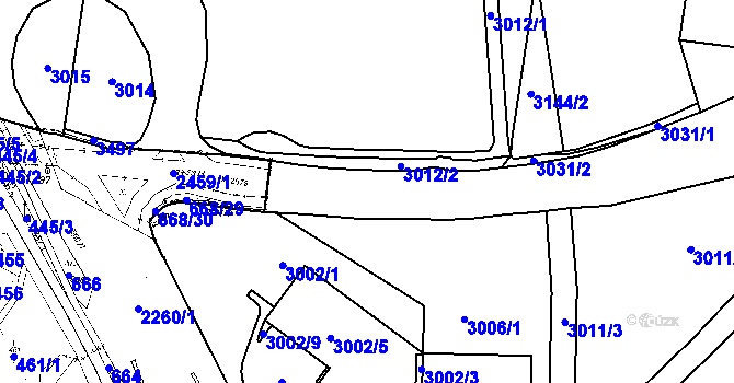 Parcela st. 2459/10 v KÚ Rychnov u Jablonce nad Nisou, Katastrální mapa