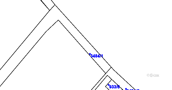 Parcela st. 3484 v KÚ Rychnov u Jablonce nad Nisou, Katastrální mapa