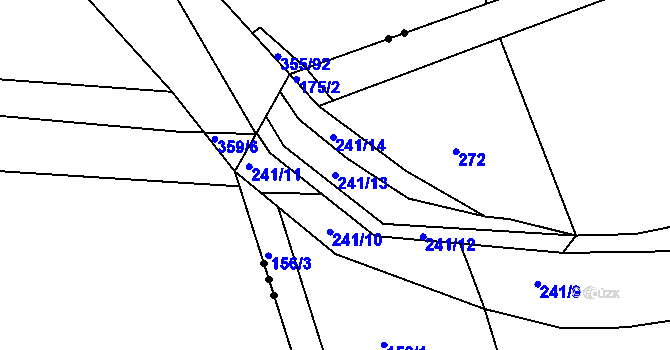 Parcela st. 241/13 v KÚ Doubravice u České Skalice, Katastrální mapa