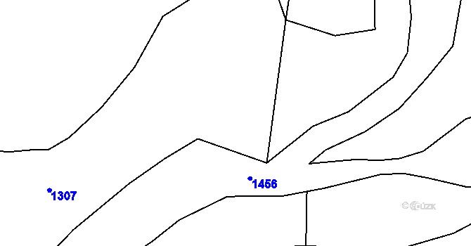 Parcela st. 232/12 v KÚ Rychnovek, Katastrální mapa