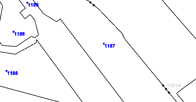 Parcela st. 242/28 v KÚ Rychnovek, Katastrální mapa