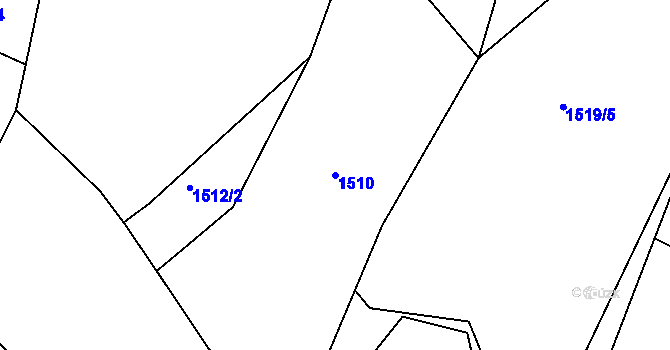 Parcela st. 1510 v KÚ Rychvald, Katastrální mapa