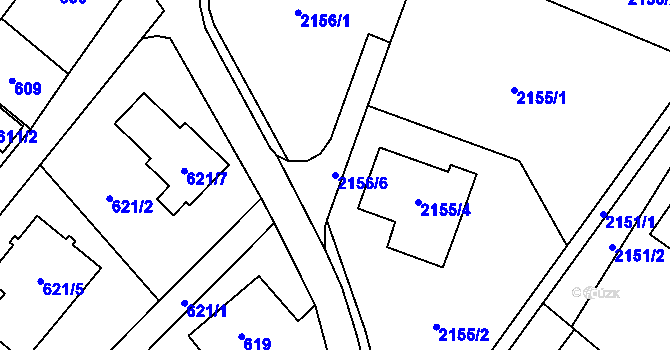 Parcela st. 2156/6 v KÚ Rychvald, Katastrální mapa