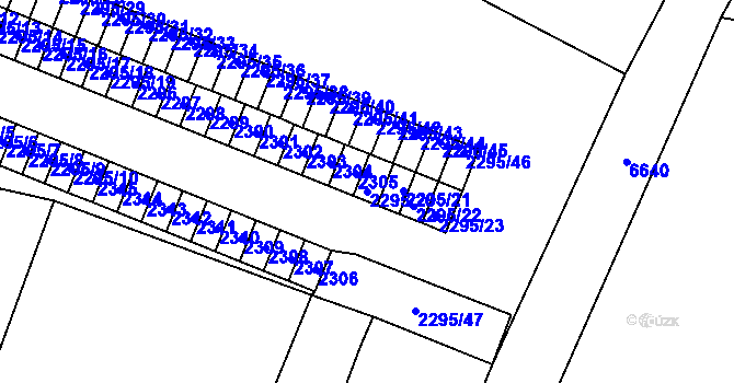 Parcela st. 2295/20 v KÚ Rychvald, Katastrální mapa