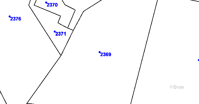 Parcela st. 2369 v KÚ Rychvald, Katastrální mapa