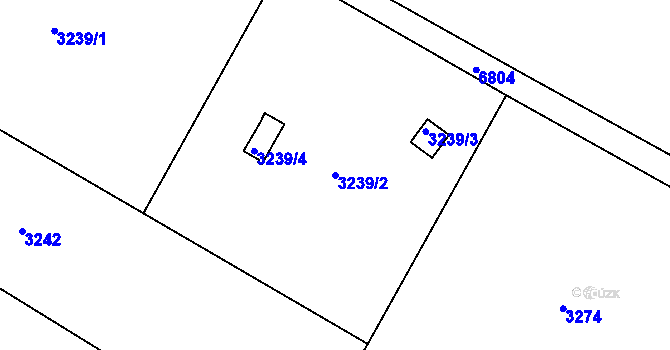 Parcela st. 3239/2 v KÚ Rychvald, Katastrální mapa