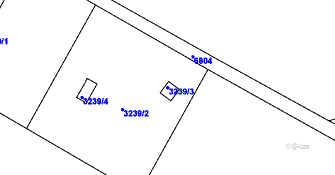 Parcela st. 3239/3 v KÚ Rychvald, Katastrální mapa