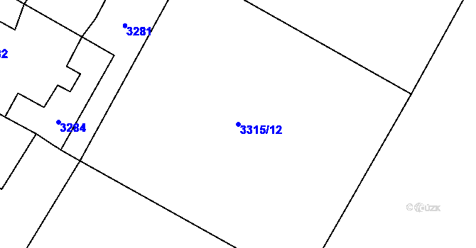 Parcela st. 3315/12 v KÚ Rychvald, Katastrální mapa