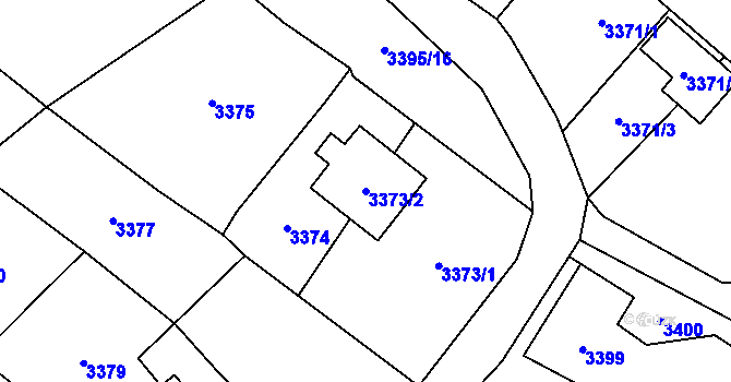 Parcela st. 3373/2 v KÚ Rychvald, Katastrální mapa