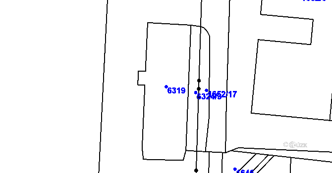 Parcela st. 6319 v KÚ Rychvald, Katastrální mapa