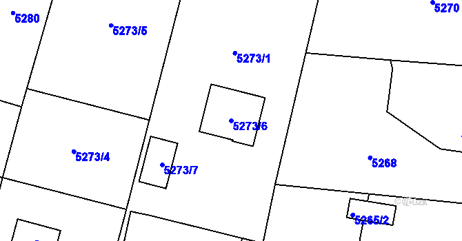 Parcela st. 5273/6 v KÚ Rychvald, Katastrální mapa