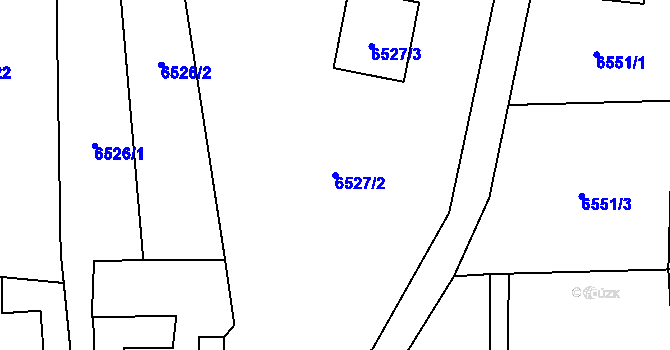Parcela st. 6527/2 v KÚ Rychvald, Katastrální mapa